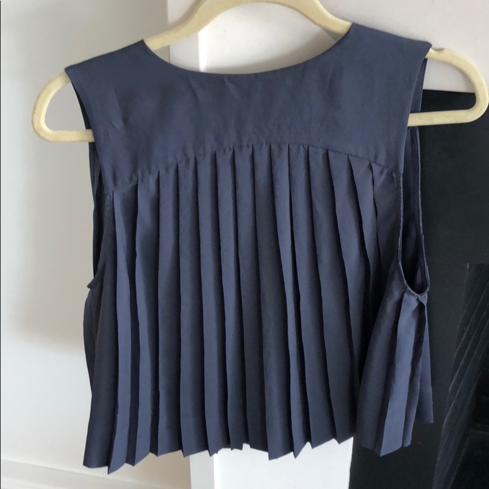 All Saints grayish/blue open back top!